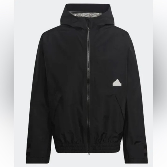 Adidas Gore-tex Rain Jacket Mens M Black NWT $400 - Picture 1 of 8